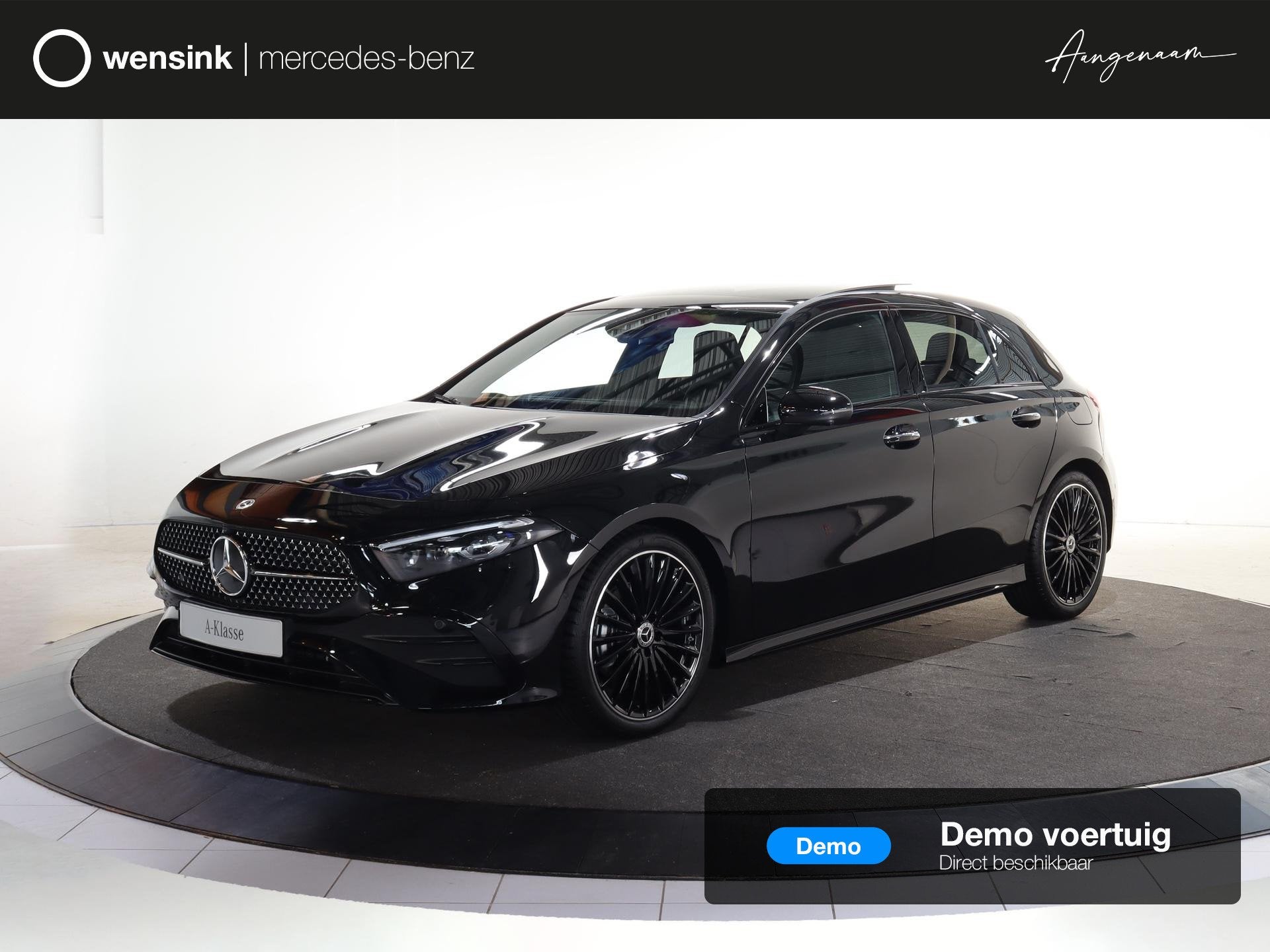 Mercedes-Benz A-klasse 180 Business Solution AMG | Panoramas, Auto's, Mercedes-Benz, 136 pk, 4 cilinders, Zwart, Origineel Nederlands