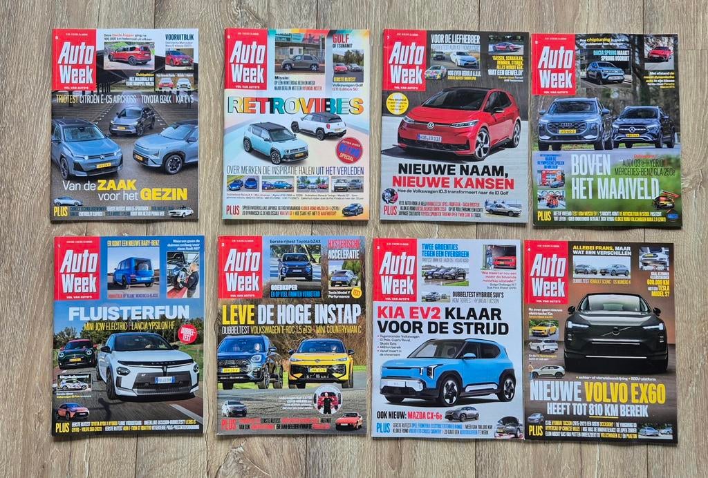 8x AutoWeek Jaargang 2026 Nrs 1 t/m 8, Boeken, Ophalen of Verzenden, Zo goed als nieuw, Overige typen