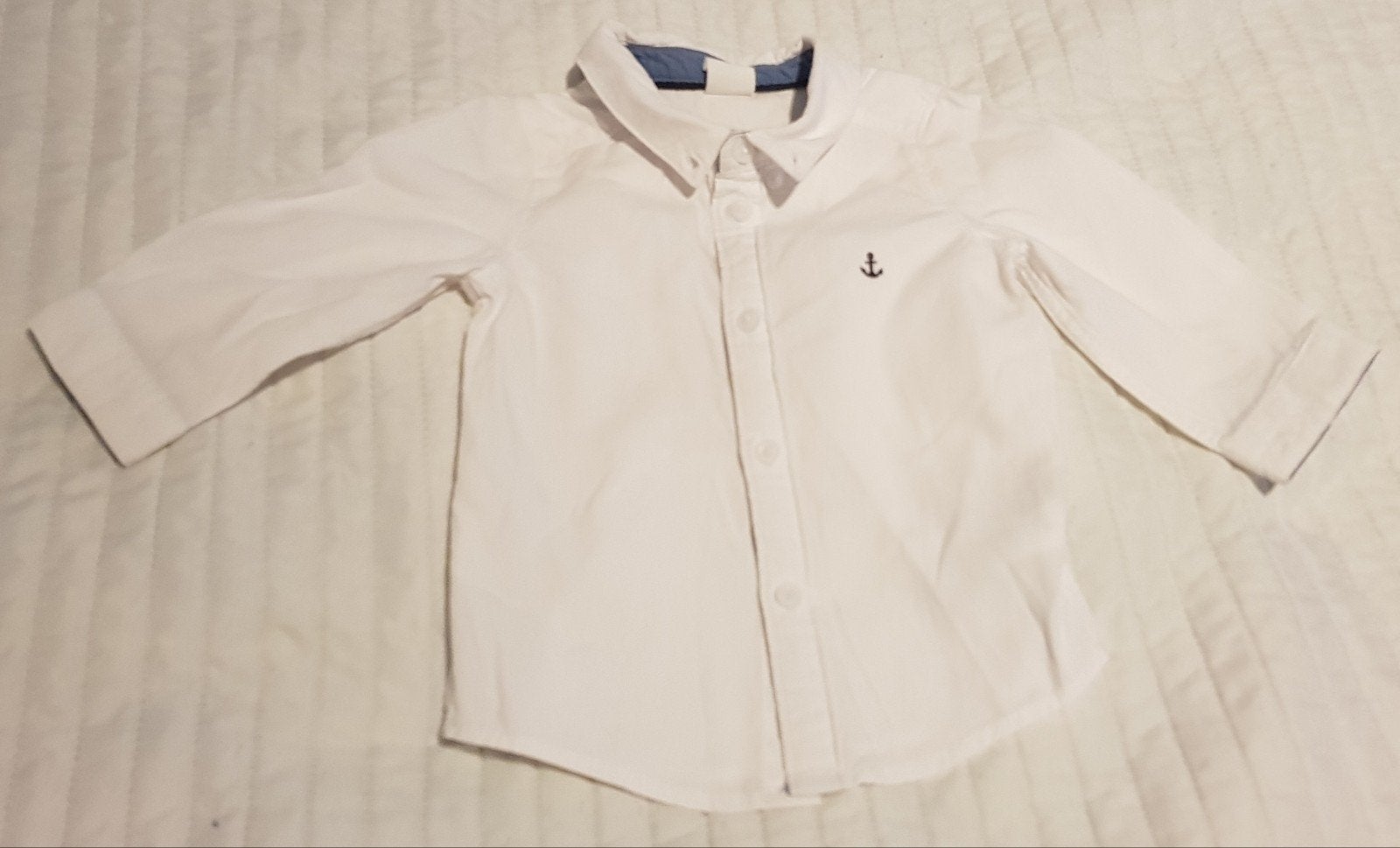 Basic overhemd blouse wit maat 68 baby kleding bloesje, Kinderen en Baby's, Babykleding | Maat 68, Verzenden, H&M, Zo goed als nieuw