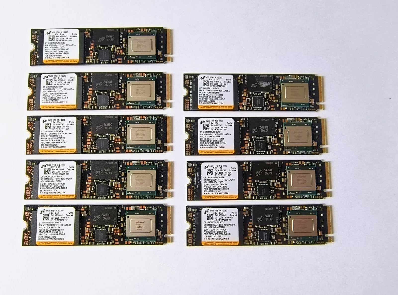Micron 1TB NVME SSD m.2, Computers en Software, Harde schijven, Verzenden, Laptop