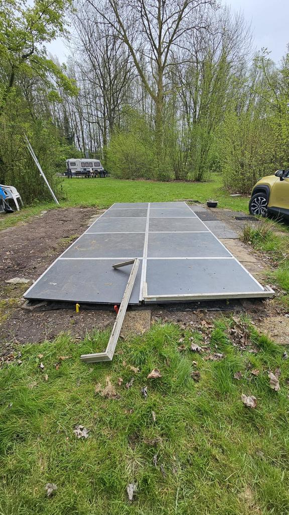 Kunststof voortent platen 10 st van 1.20x1.20, Caravans en Kamperen, Ophalen of Verzenden, Zo goed als nieuw