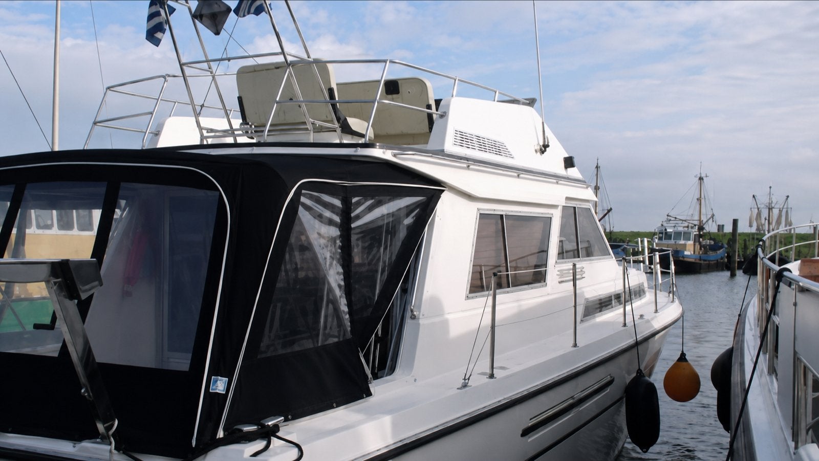 Princess 38 Flybridge - 2x 190pk Ford diesel - Nette staat, Gebruikt, Binnenboordmotor, Diesel, Biminitop