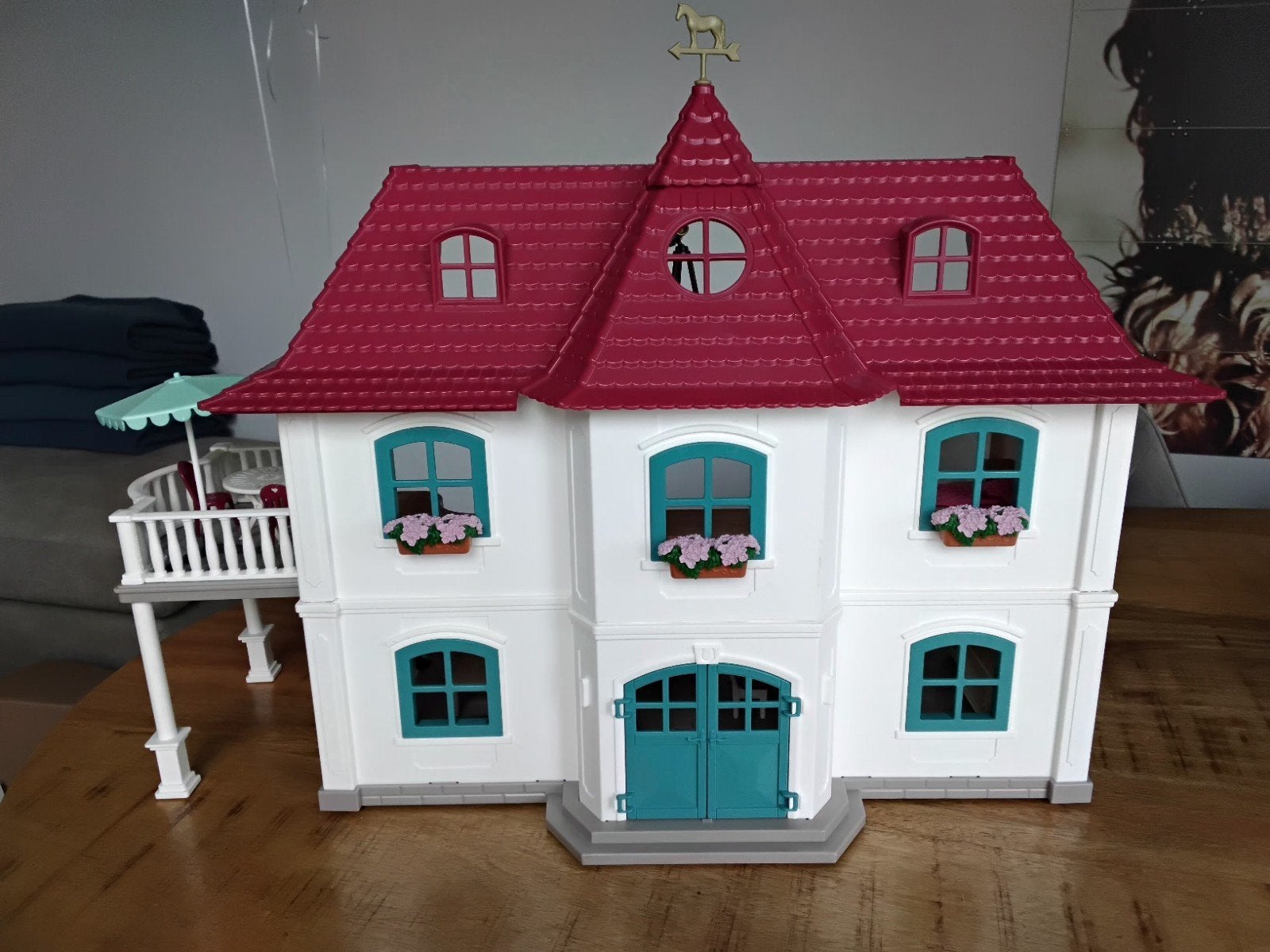 Schleich Lakehouse, villa incl accessoires. 2A., Verzamelen, Ophalen of Verzenden, Zo goed als nieuw