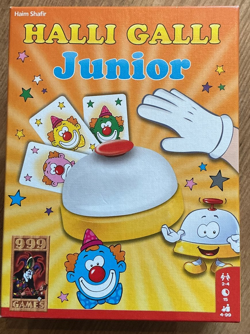 Halli Galli Junior - Leuk en snel kaartspel voor kinderen, Drie of vier spelers, Ophalen of Verzenden, Zo goed als nieuw