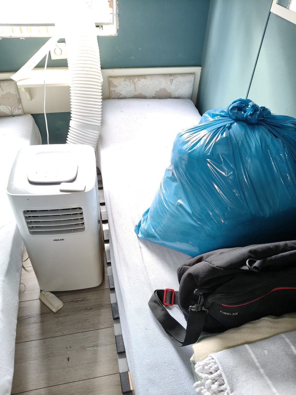 Mobiele airco met afstandsbediening, Ophalen, Gebruikt, Minder dan 60 m³, 3 snelheden of meer