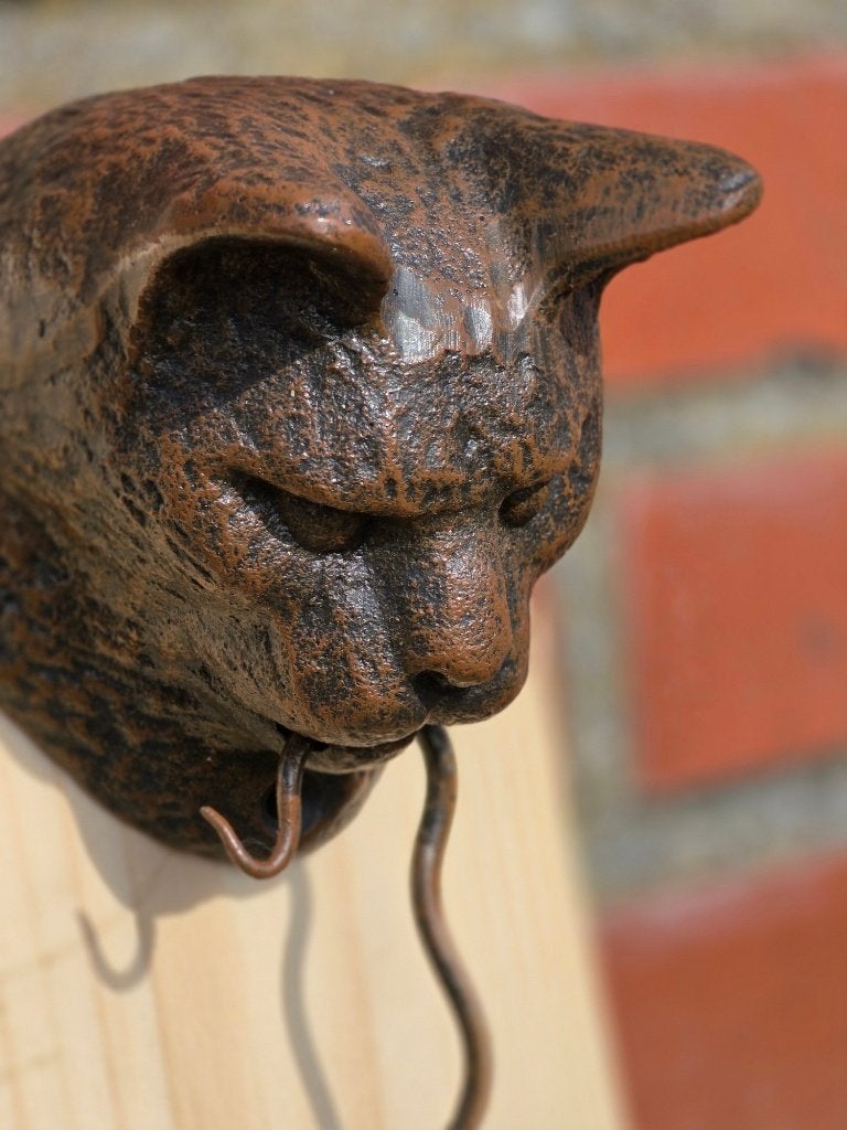 KAT EN MUIS / DEURKLOPPER / GIETIJZER / POES, Huis en tuin decoratie Marie, Nieuw, Info@huisentuindecoratiemarie.nl, Peize