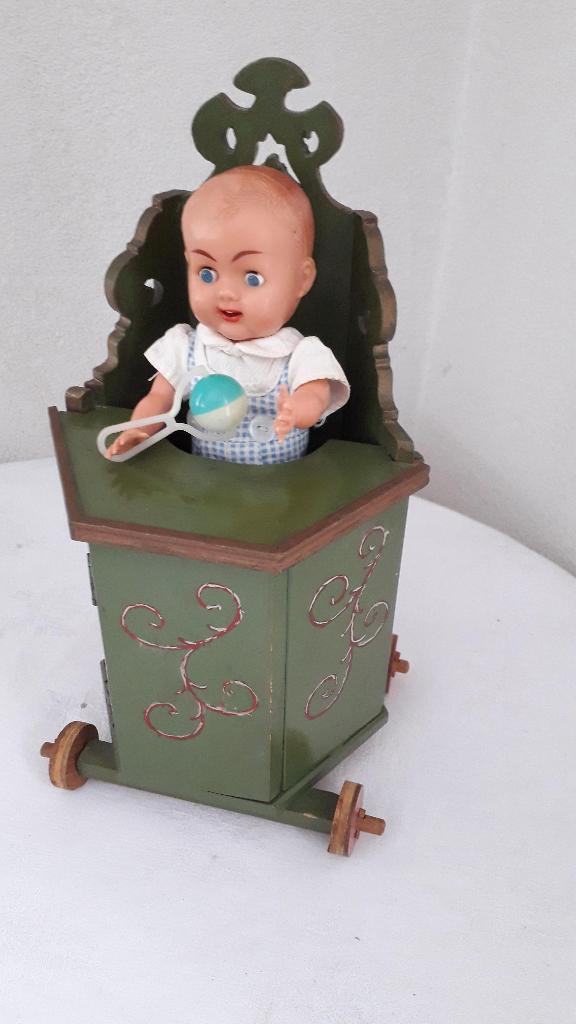 HINDELOOPEN KINDERSTOEL POP, Ophalen of Verzenden, Zo goed als nieuw, Pop