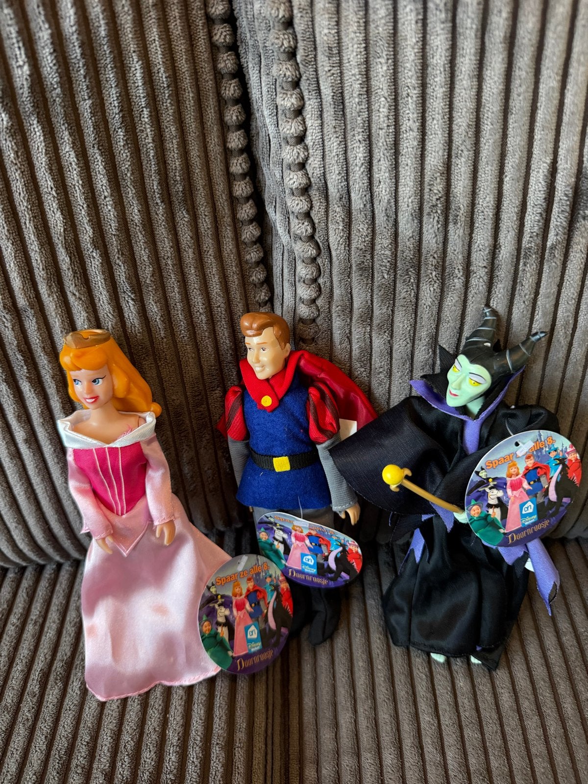 Disney Doornroosje Poppen Set - Aurora, Prins & Maleficent, Ophalen of Verzenden, Nieuw, Overige typen