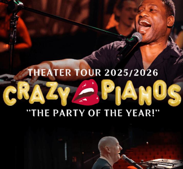 Twee tickets voor Crazy Pianos: The party of the year, Tickets en Kaartjes, Twee personen, Juni