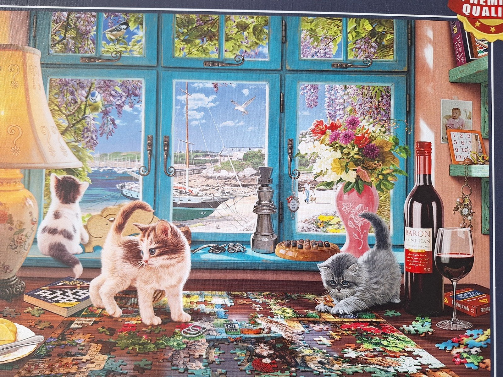 Mooie Schmidt puzzel. Aan de puzzeltafel. 1000 stukjes.
De p, Ophalen of Verzenden, 500 t/m 1500 stukjes, Zo goed als nieuw, Legpuzzel