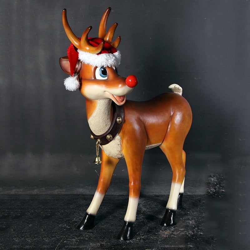 Standing Reindeer – Rendier met licht Hoogte 115 cm, Diversen, Kerst, Ophalen, HorecaBeelden, Nieuw, HorecaBeelden