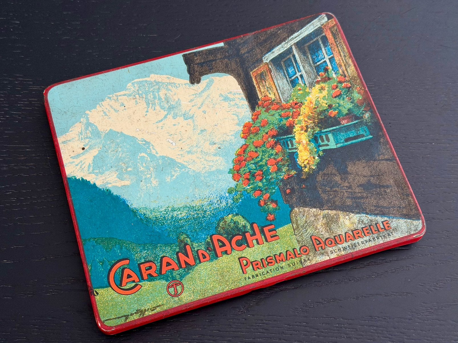 Origineel Caran d'Ache Prismalo blik uit de jaren '50 / '60, Ophalen of Verzenden, Gebruikt, Potlood of Stift