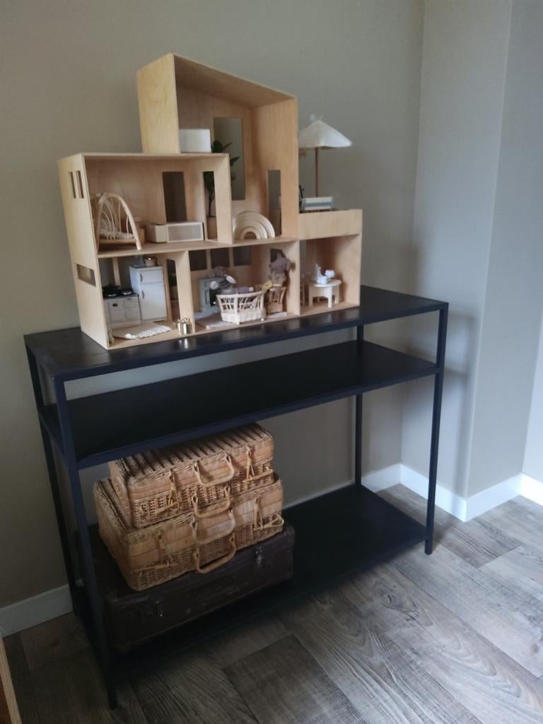 Sidetable, Huis en Inrichting, Ophalen, 25 tot 50 cm, Rechthoekig, Metaal