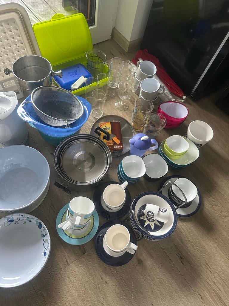Grote partij camping servies ook mepal, Ophalen of Verzenden, Gebruikt