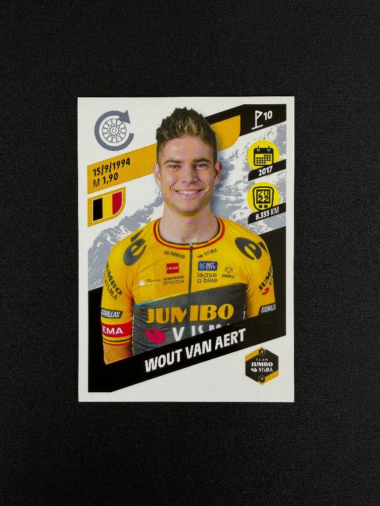 Wout Van Aert Panini Tour de France 2023 Sticker Visma, Verzenden, Zo goed als nieuw, Overige sporten, Poster, Plaatje of Sticker