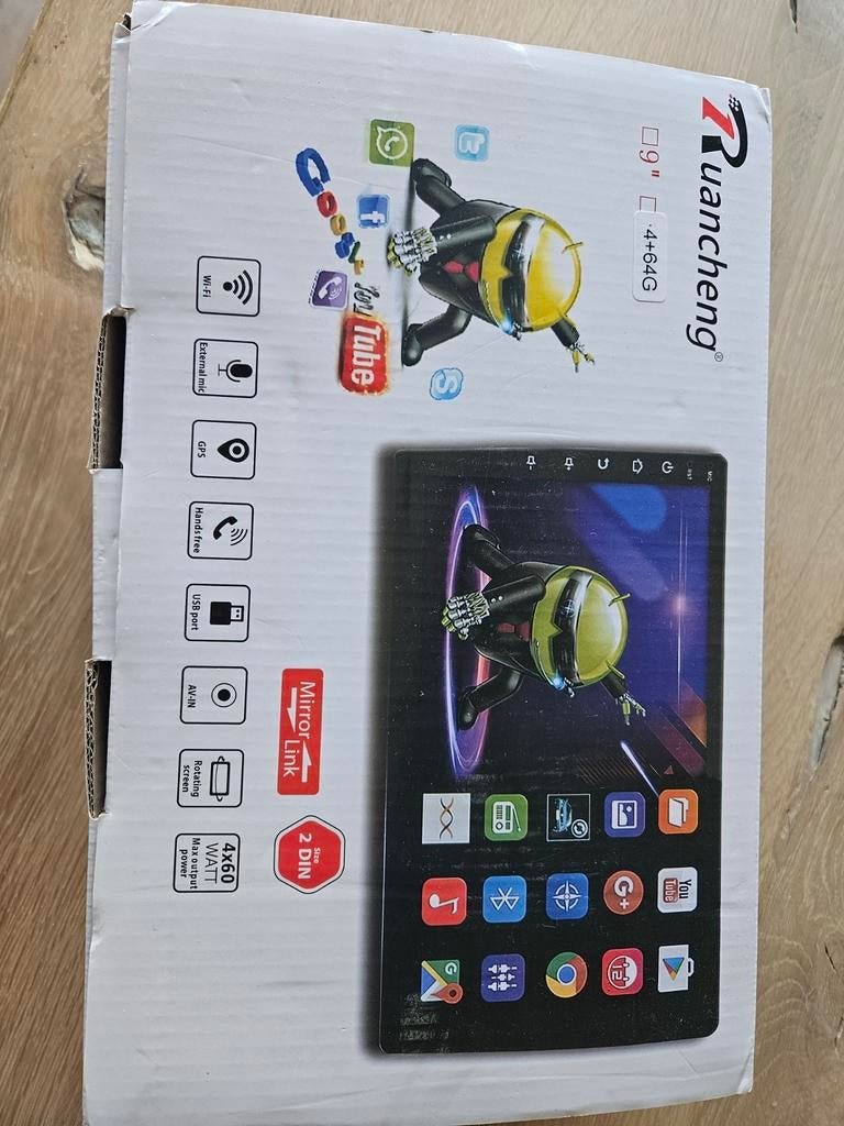Ruancheng 2 Din Android autoradio 9 inch, Auto diversen, Autoradio's, Ophalen of Verzenden