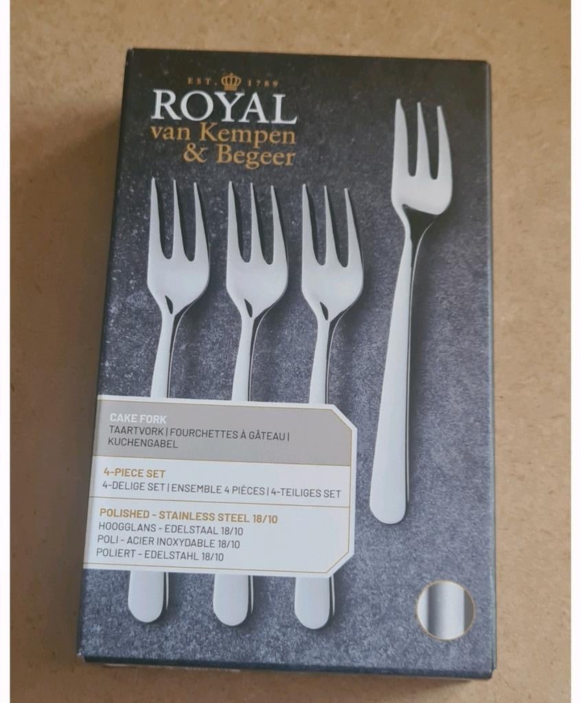 Ah royal van kempen en begeer bestek taartvorkjes vorkjes, Huis en Inrichting, Keuken | Bestek, Nieuw, Ophalen of Verzenden, Rvs of Chroom