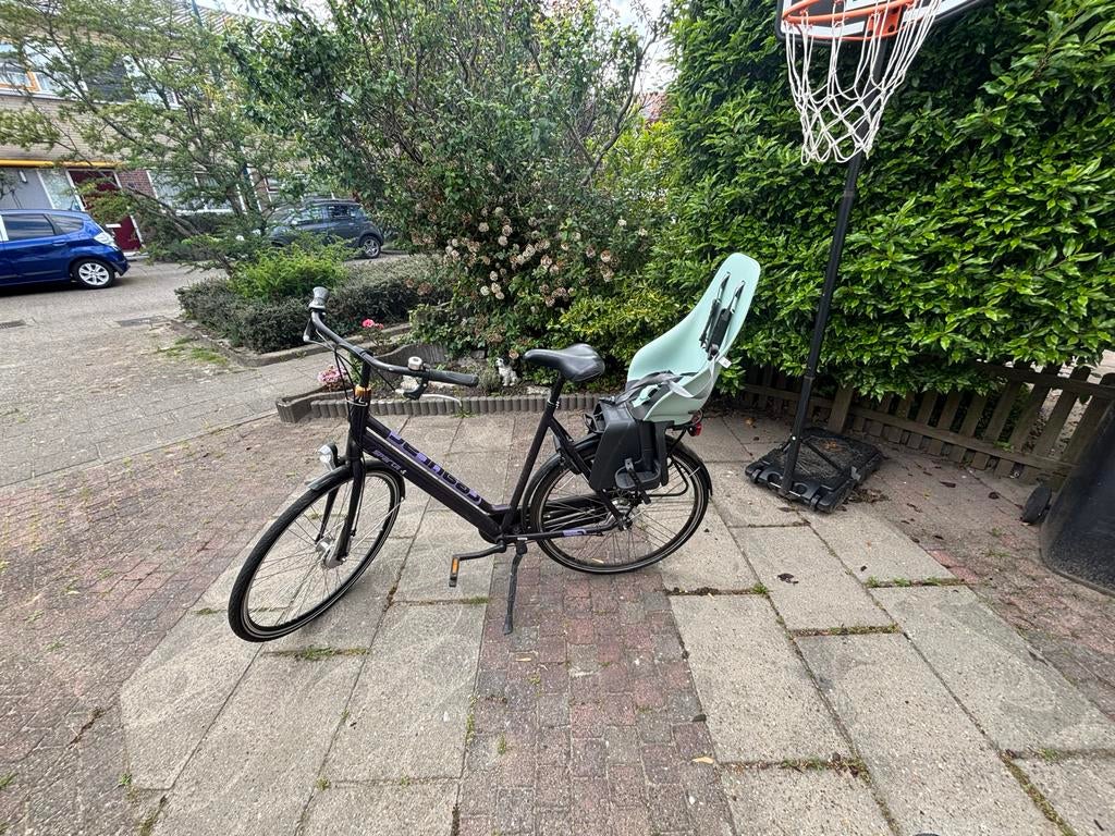 fiets met kinderzitje, Minder dan 10 versnellingen, Gebruikt, 53 tot 57 cm, Ophalen