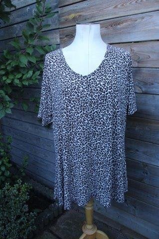 Tuniek bruin/ beige Ophilia mt 5 (52/54) a-lijn Vaste prijs, Ophalen of Verzenden, Zo goed als nieuw, Ophilia, Blouse of Tuniek