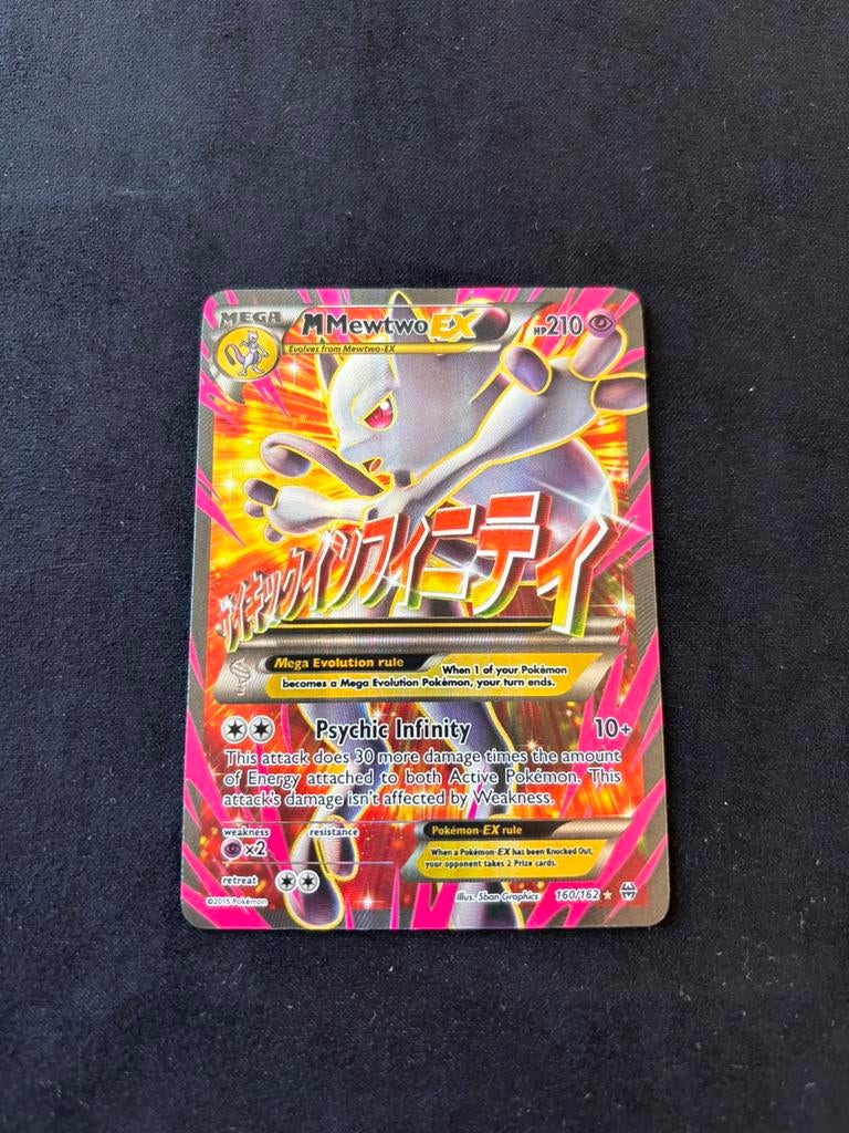 M Mewtwo Ex Breakthrough 160/162, Ophalen of Verzenden, Zo goed als nieuw