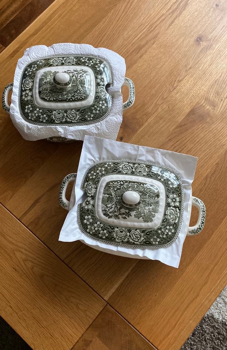 Villeroy & Boch Rusticana Groen – 2x Dekschaal / Soepterrine, Antiek en Kunst, Ophalen