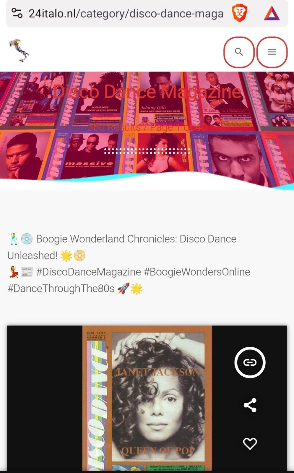 disco dance magazine, Verzamelen, Ophalen