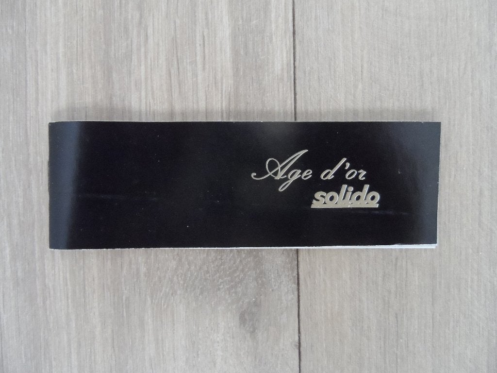 Solido Age d'or folder, catalogus, Ophalen of Verzenden, Nieuw