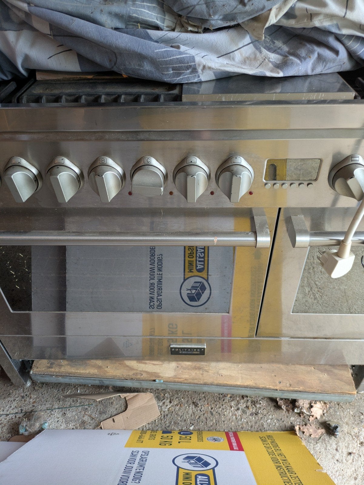 teab groot fornuis, Ophalen, 60 cm of meer, Gas, Vrijstaand