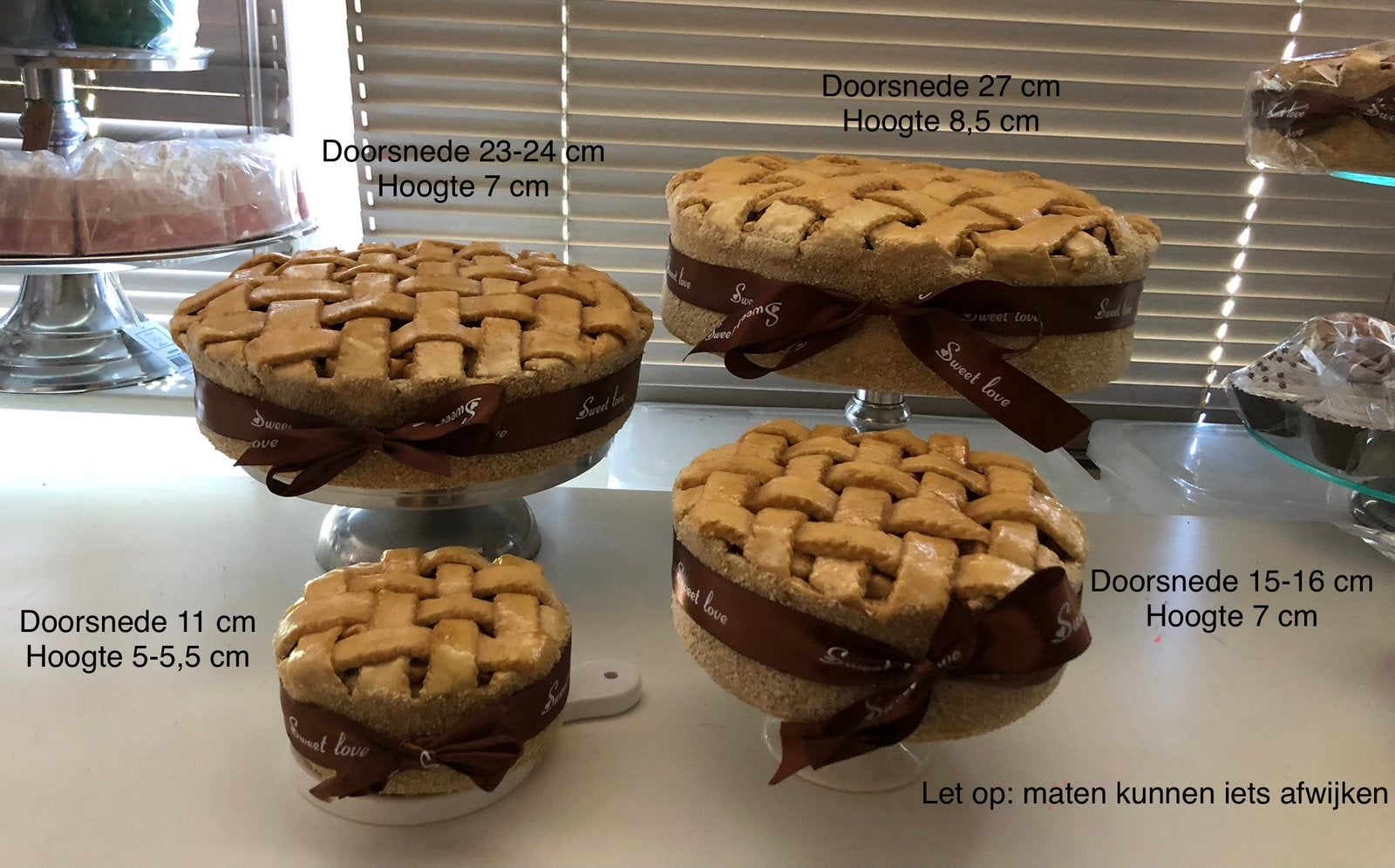 Decoratie sier appeltaarten., Ophalen, Nieuw