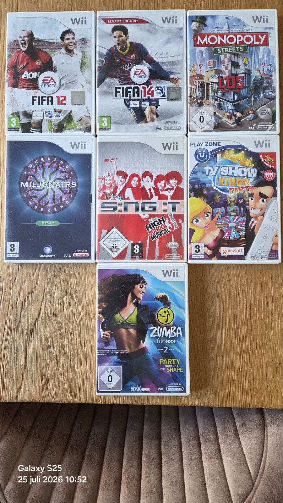 8 Wii spellen: FIFA, Monopoly, Sing It, Zumba & meer!, Spelcomputers en Games, Games | Nintendo Wii, Gebruikt, Overige genres