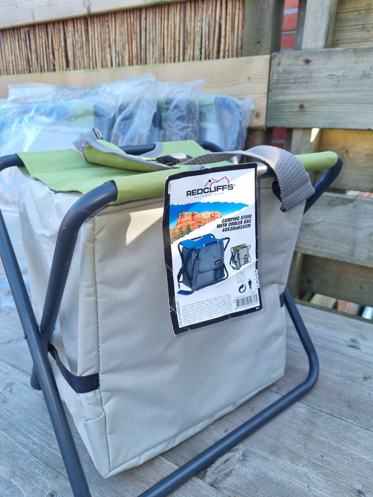 Redcliffs Campingkruk met Koeltas - Nieuw, Ophalen of Verzenden, Nieuw, Campingstoel