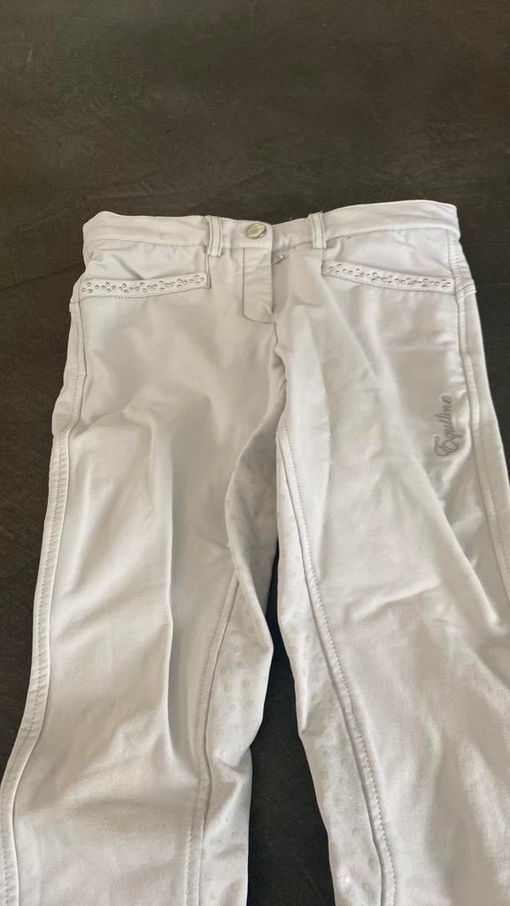 Equiline rijbroek junior wit maat 12/13, Dieren en Toebehoren, Paardrijkleding, Gebruikt, Kinderen, Overige soorten, Onderkleding