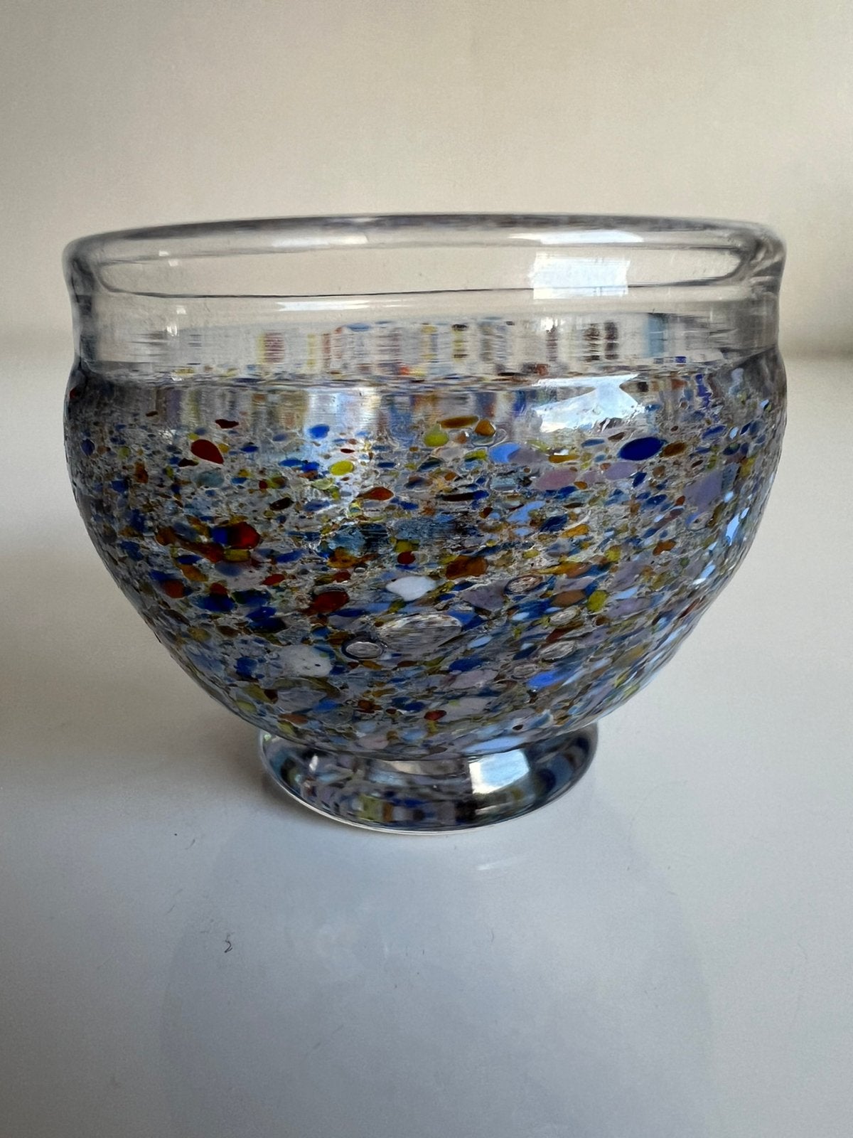 Zweeds Glasobject HETALÅGA Kom Confetti Jens Eltrop 1987, Ophalen of Verzenden