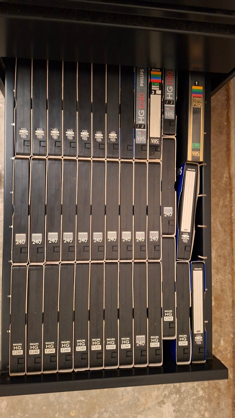 Grote partij Philips VHS videobanden (nieuw en gebruikt), Ophalen of Verzenden, Zo goed als nieuw