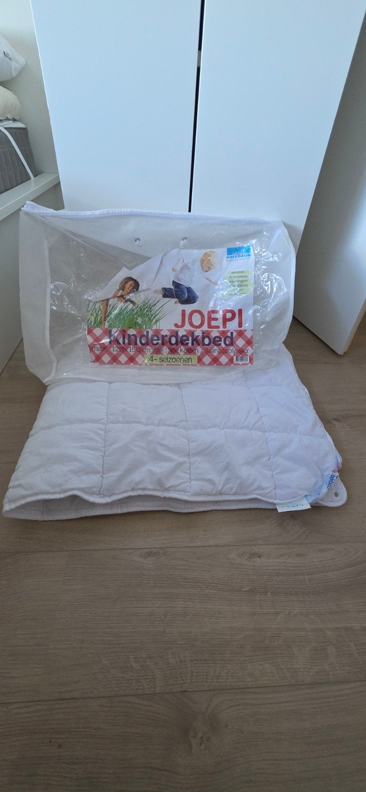 Joepi Kinderdekbed 4-seizoenen, Gebruikt, Overige merken, Jongetje of Meisje, Wit