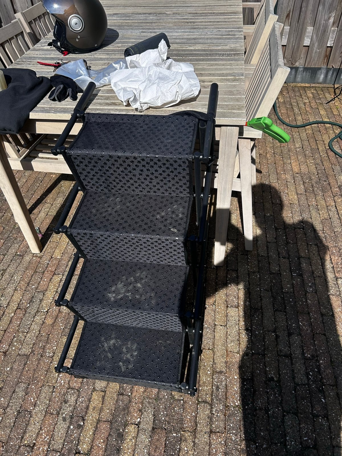 Opvouwbare hondenloopplank / trap voor auto of bank, Ophalen of Verzenden, Gebruikt