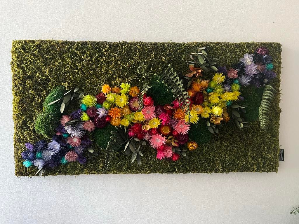 Prachtig Mosschilderij 80x40cm - Zo goed als nieuw, Huis en Inrichting, Woonaccessoires | Schilderijen, Tekeningen en Foto's, Ophalen