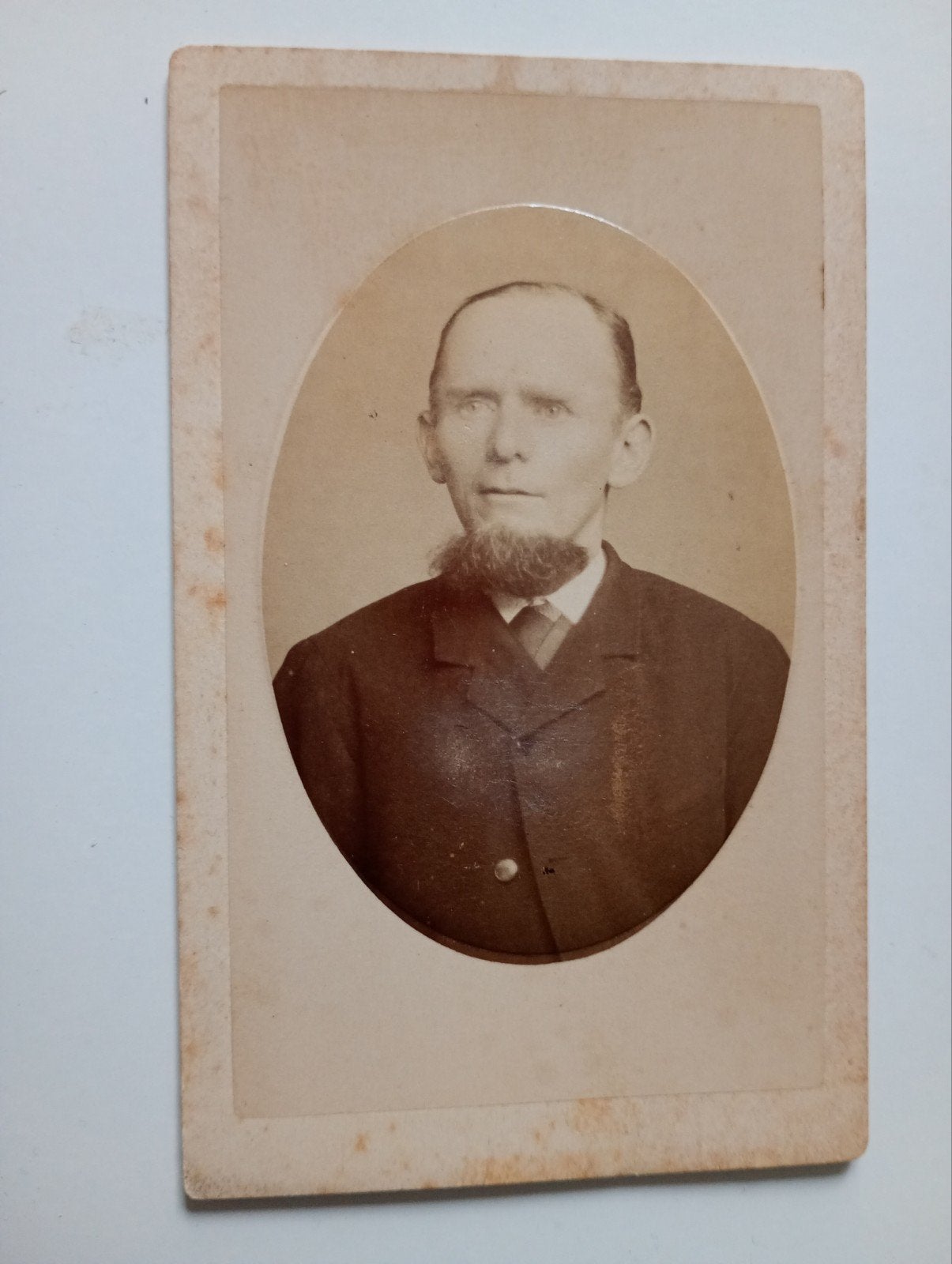 CDV Franeker Man, Gebruikt, Foto, Klederdracht, Ophalen of Verzenden