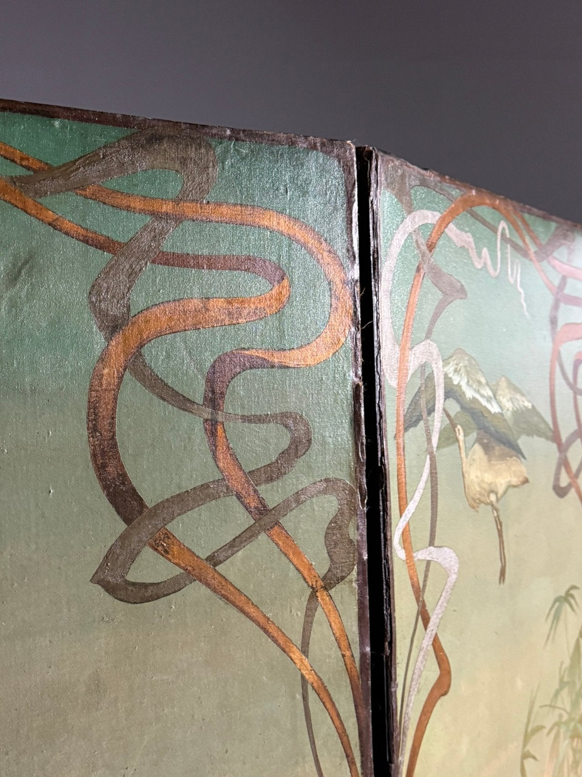 Art nouveau kamerscherm antiek, Ophalen of Verzenden, Zo goed als nieuw