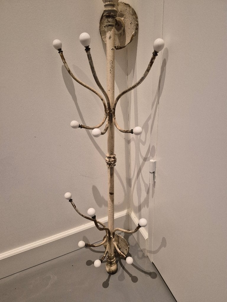 mooie vintage ijzeren kapstok, Huis en Inrichting, Woonaccessoires | Kapstokken, Wandkapstok, Gebruikt, 100 tot 150 cm, Ophalen of Verzenden