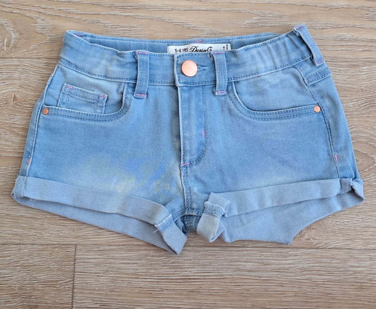 Denim Co. spijkerbroekje maat 116 (5-6 jaar), Kinderen en Baby's, Ophalen of Verzenden, Zo goed als nieuw, Denim Co., Meisje