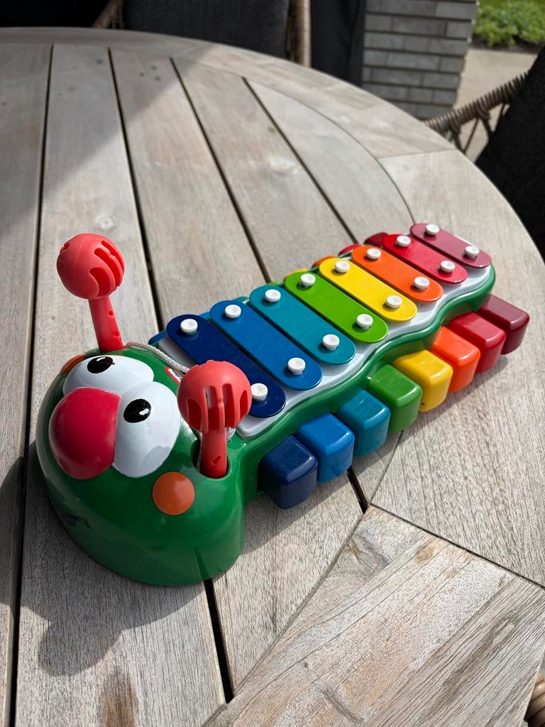 Vrolijke rups xylofoon en piano voor baby's, Ophalen of Verzenden, Zo goed als nieuw