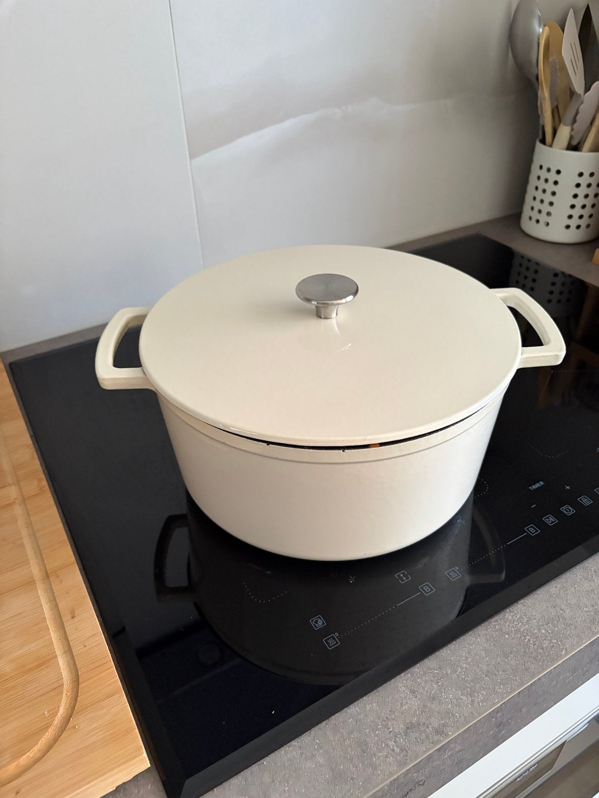 Gietijzeren pan Cook & Pan 28 cm, weinig gebruikt, Ophalen, Gietijzer, Zo goed als nieuw, Kookpan