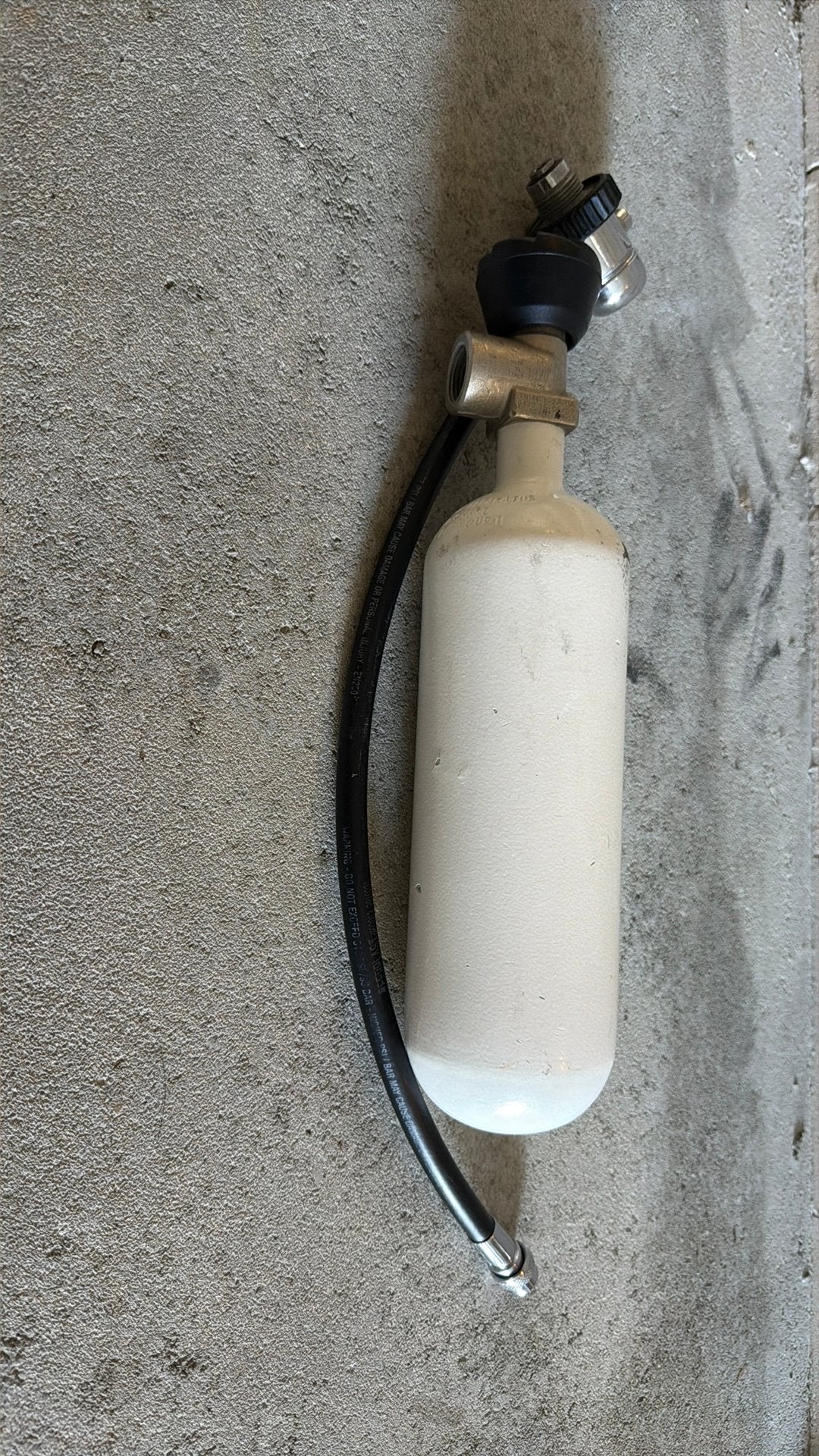 1l staal argon setje, Watersport en Boten, Duiken, Ophalen, Gebruikt, Trimvest of Wing