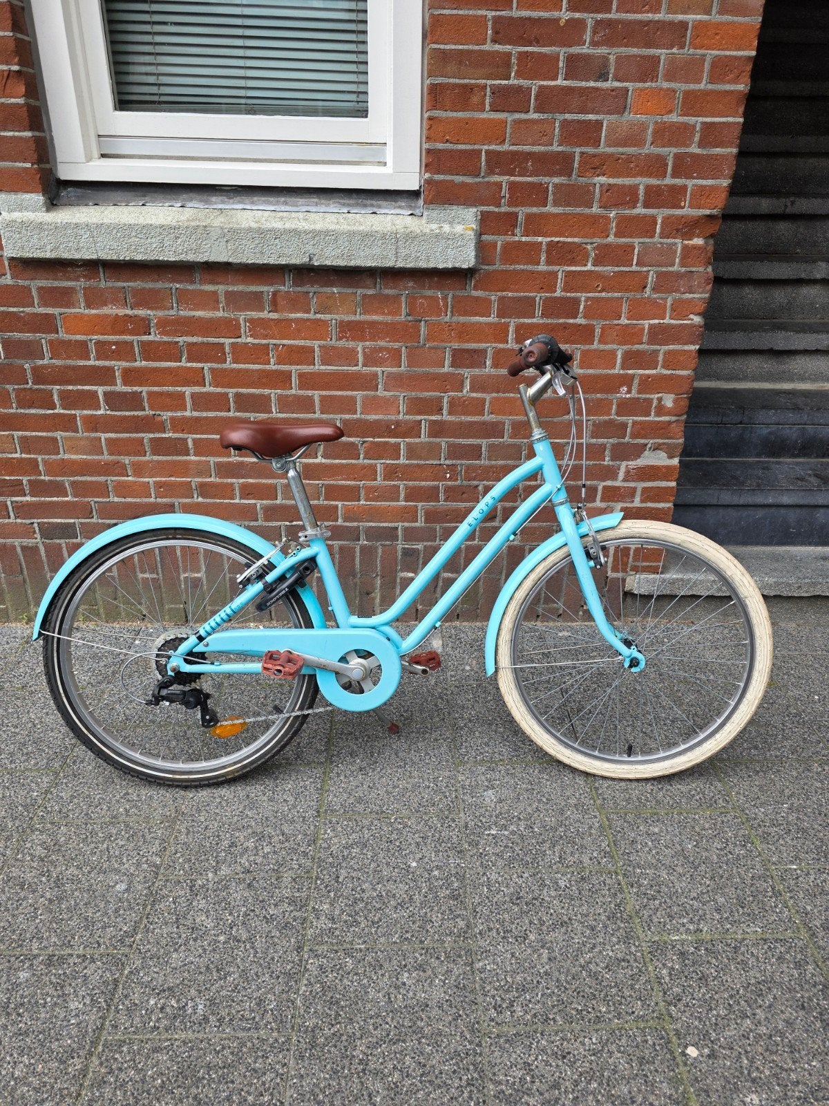 Btwin elops 500 meisjesfiets 24 inch with 6 gears, Ophalen, Zo goed als nieuw, 24 inch