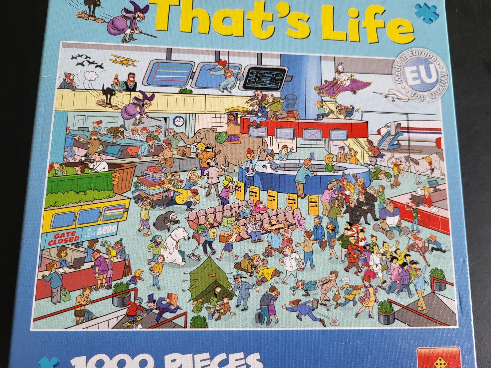 that's life puzzel 71420 luchthaven vliegveld 1000 stukjes, Ophalen of Verzenden, 500 t/m 1500 stukjes, Zo goed als nieuw, Legpuzzel