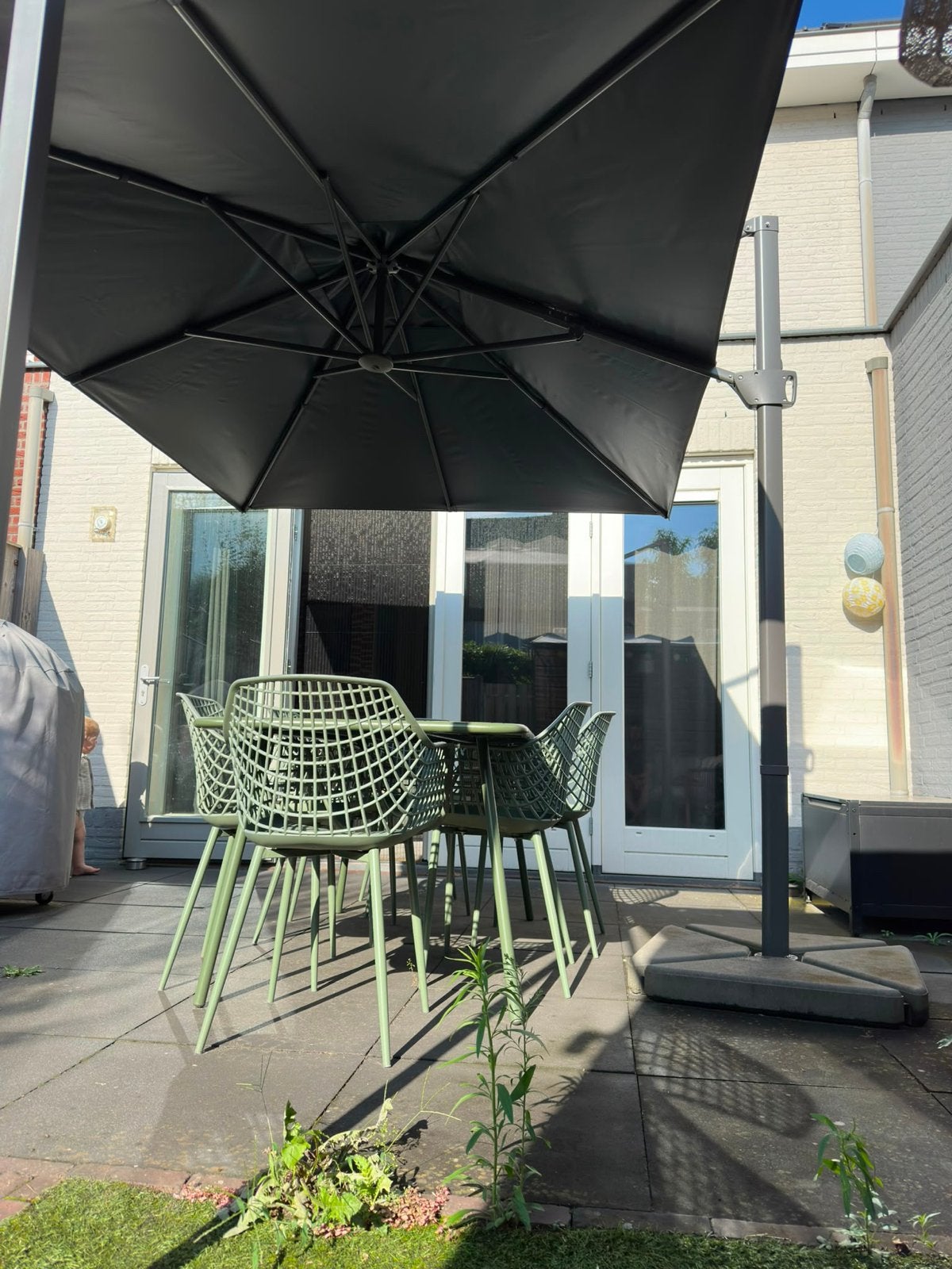 IKEA Parasol met voet, Ophalen, Gebruikt, Zweefparasol