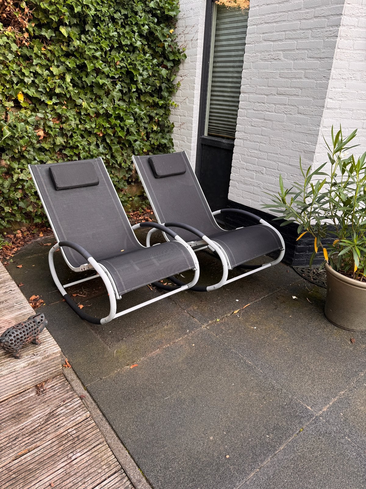 Outdoor relax stoel voor in de tuin, Tuin en Terras, Tuinstoelen, Ophalen, Gebruikt, Textileen