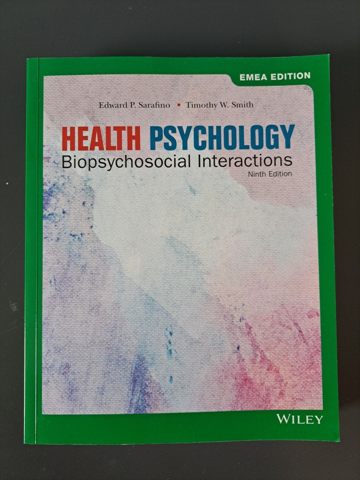 Health Psychology, 9th edition, Edward P. Sarafino en Timothy W. Smith, Overige wetenschappen, Ophalen of Verzenden, Zo goed als nieuw