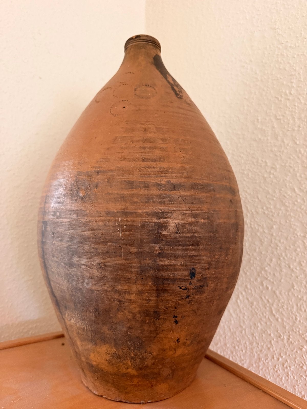 Antieke terracotta kruik - Unieke decoratie, Verzenden